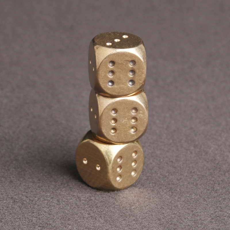 Party Games Juegos De Mesa - 10/5PCS Brass Game Dice 15MM Bar
