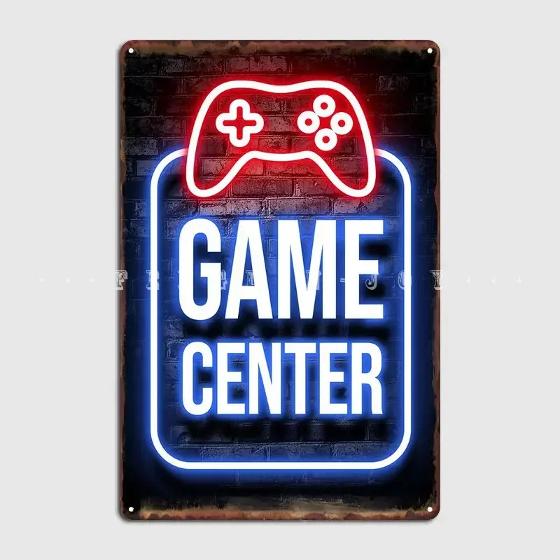 Party Games Quotes - Game Center Gaming Quote Poster Metal
