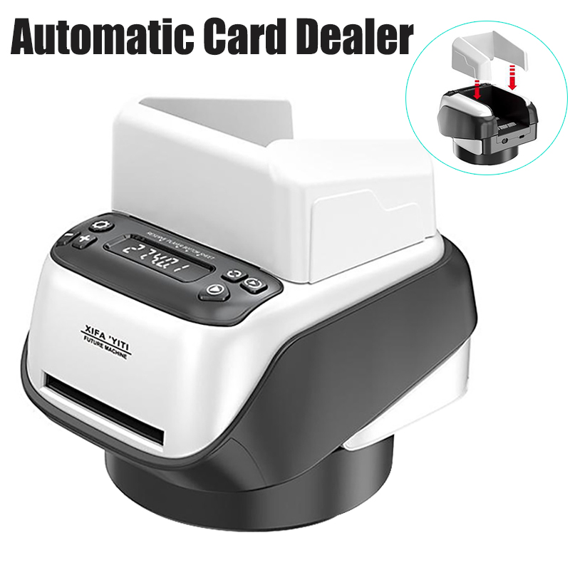 Party Games Cards - Rechargeable Automatic Card Dealer 360° Rotating