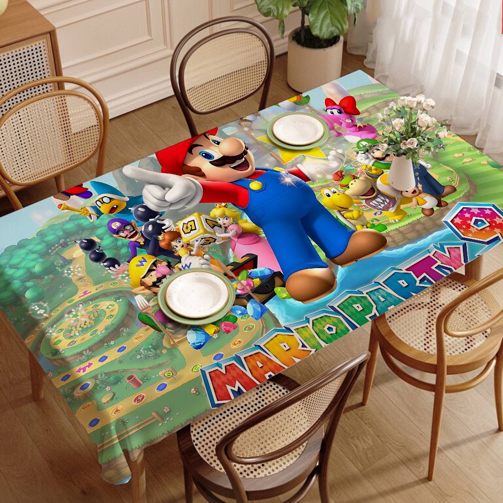 Party Games Mario - Game M-marioes Cartoon Home Tablecloths Dining