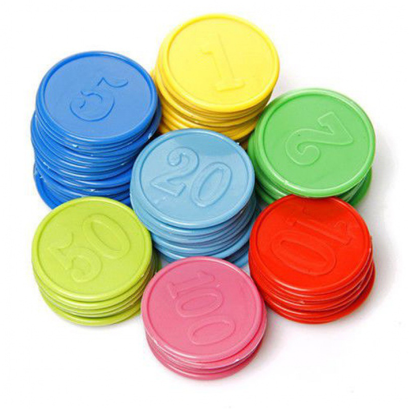 Party Games Juegos De Mesa - Poker Chips With Numbers Counting Markers