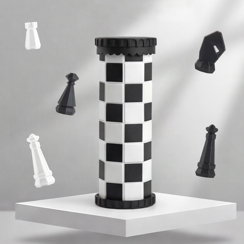 Party Games Quiz - New Scroll Style International Chess Set
