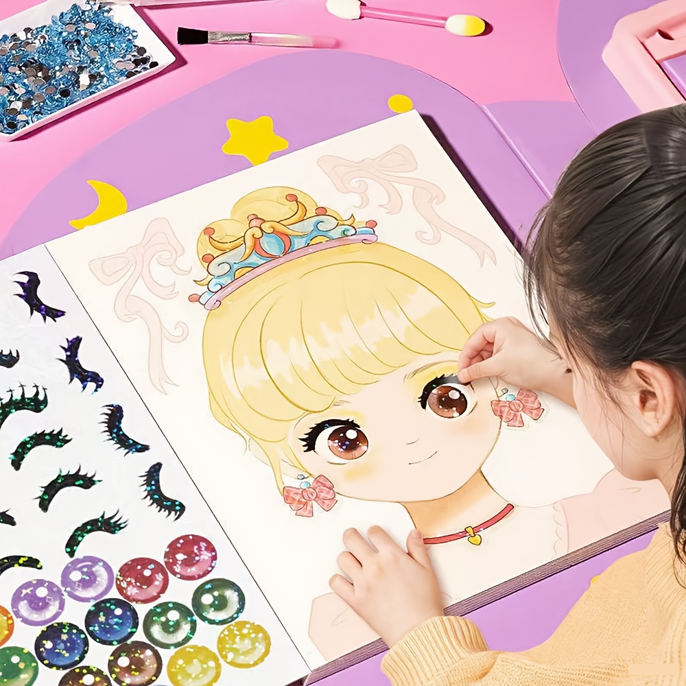 Book Party Games - DIY Facial Sticker Book, with Stylish