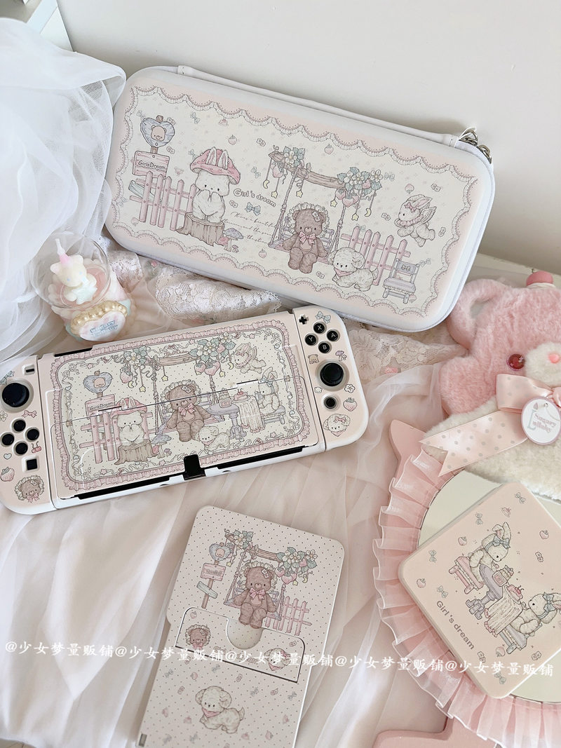 Party Games Quiz - Girls Dream Switch Protective Case Split