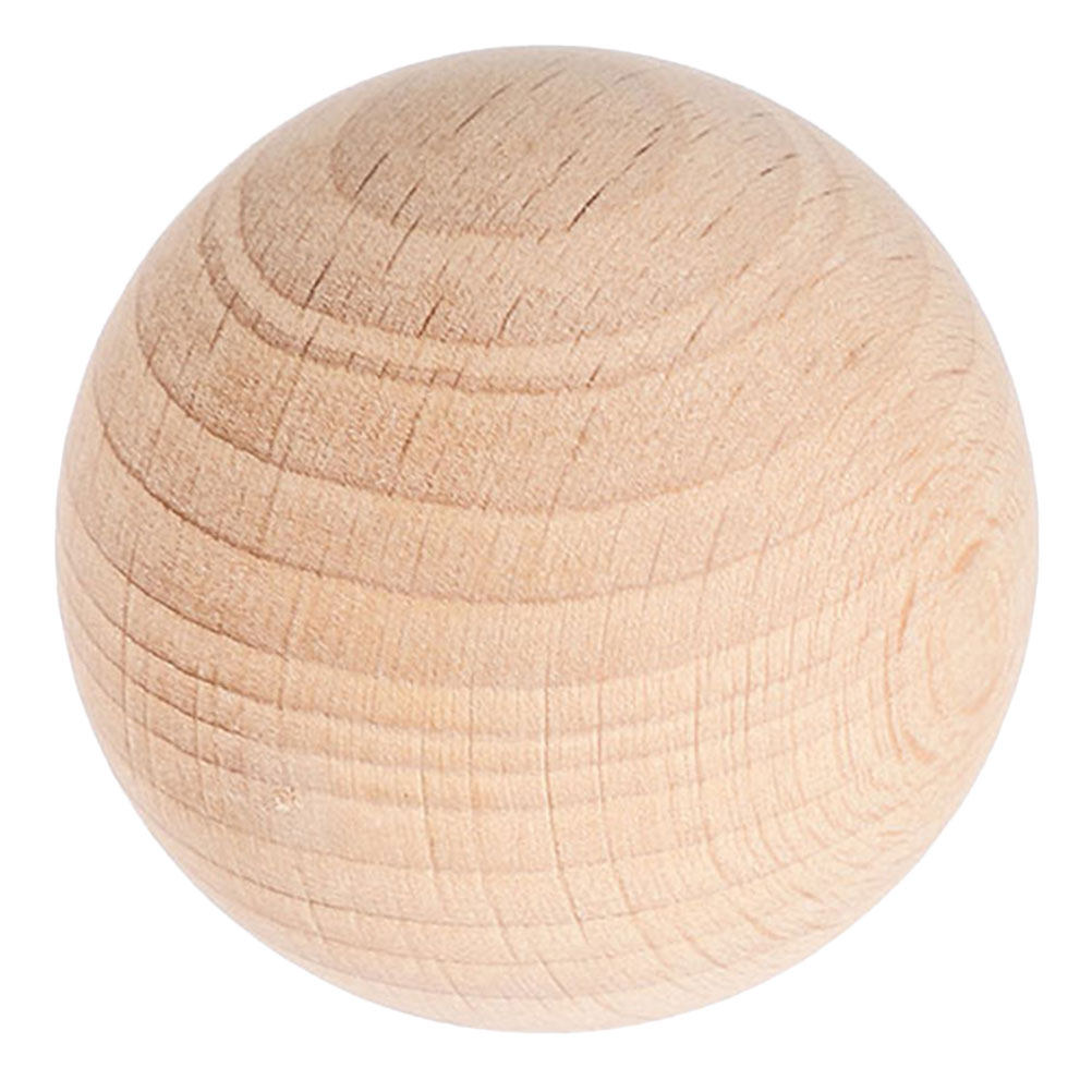Party Family Games - 7.5cm Unfinished Solid Wood Croquet Ball