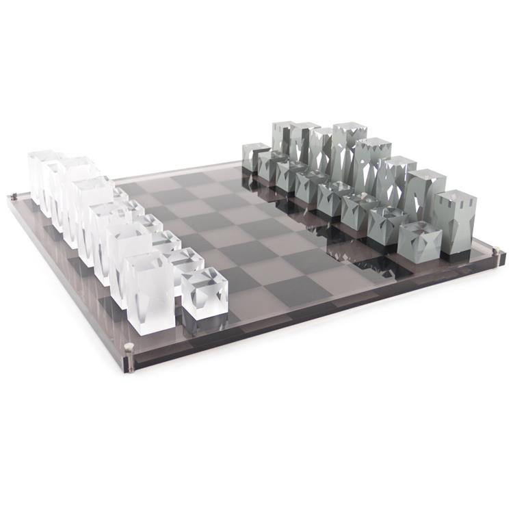 Book Party Games - Exquisite chess decoration creative transparent gray