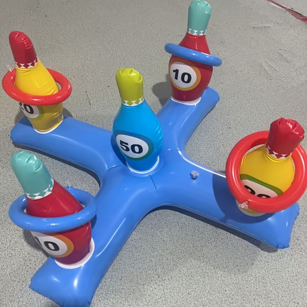 Party Games Crossplay - Inflatable Cross Bowling Bottle Ring Toss