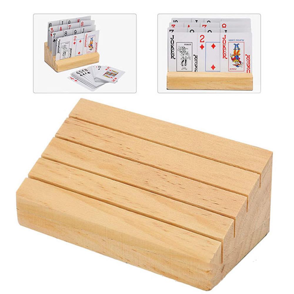 Book Party Games - Hands-Free Wooden Playing Card Holder, Board
