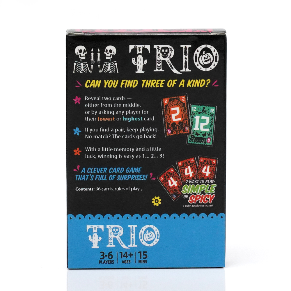 Trio, Family Card Gameon the R - огляд і ціна Party Games List