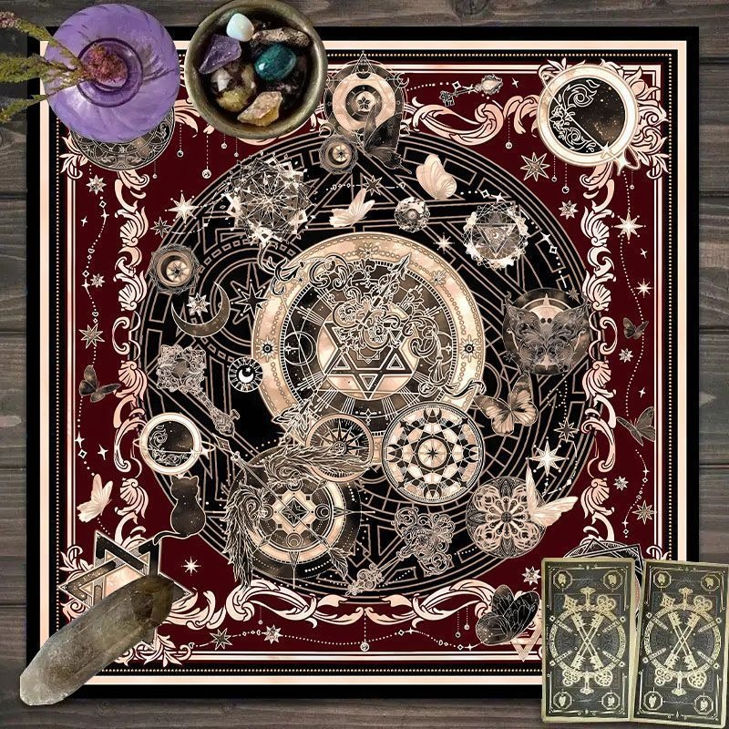 Zodiac Pattern Tarot Cloth - S - огляд і ціна Zodiac Party Games