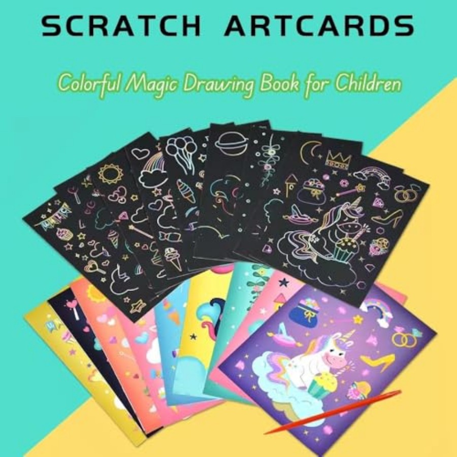 3 Set Magic Scratch Paper Art, - огляд і ціна Book Party Games