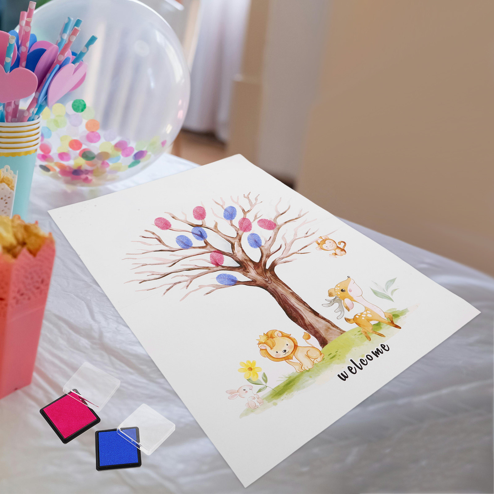 1Set Fingerprint Tree Guest Bo - огляд і ціна Book Party Games