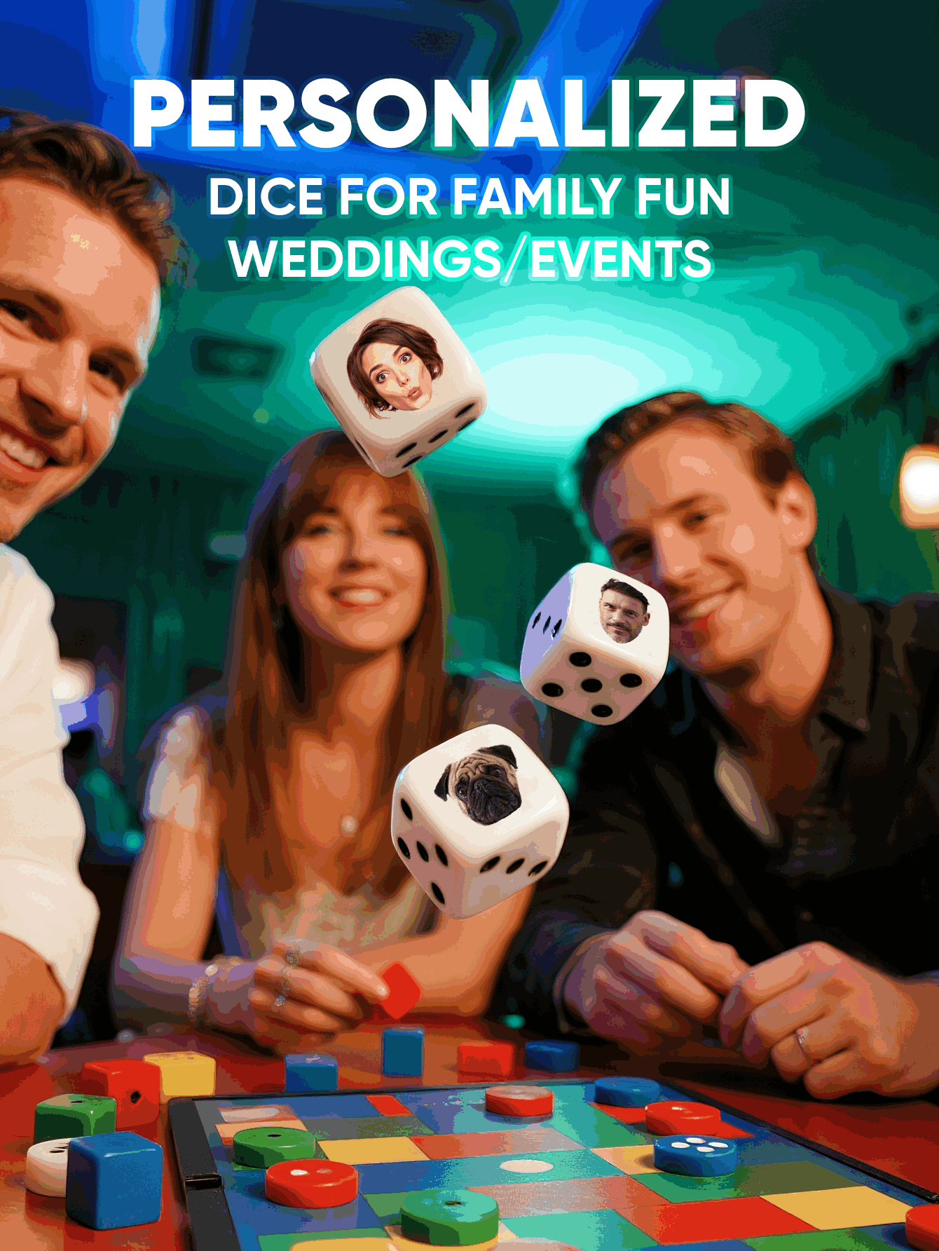 Custom Face Dice Personalized  - огляд і ціна Party Games Engagement