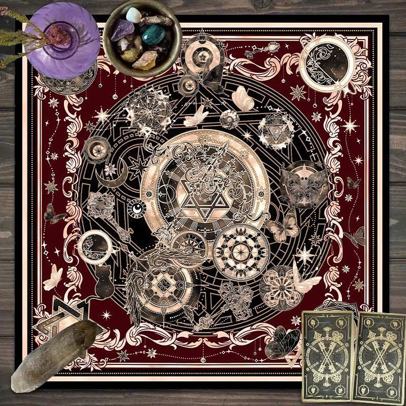 Zodiac Pattern Tarot Cloth - S - огляд і ціна Zodiac Party Games