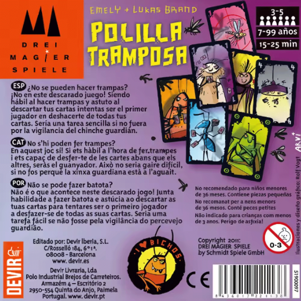 Cheating Moth Spanish Card Gam - огляд і ціна Party Games Juegos De Mesa