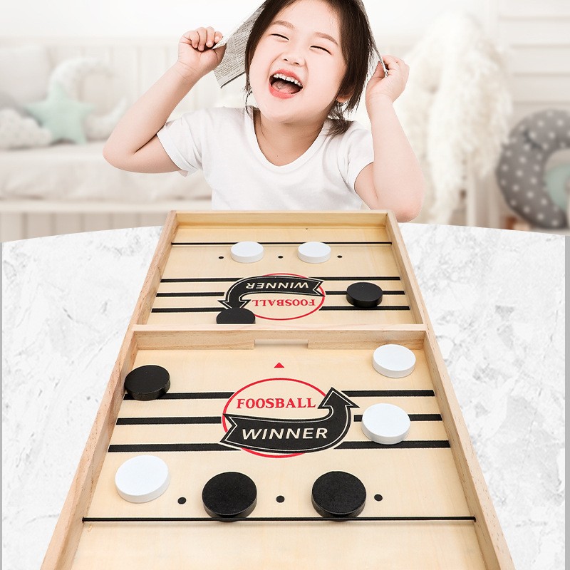 2-in-1 Wooden Ice Hockey & Che - огляд і ціна Party Family Games