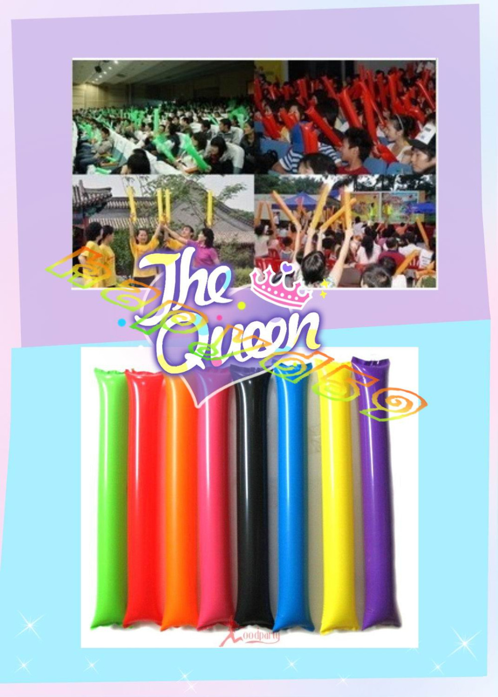 100pcs 60cm clapper ballon bea - огляд і ціна Party Games Engagement