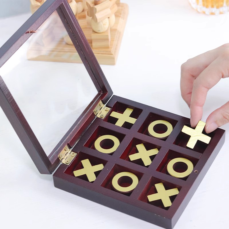 3D Tic Tac Toe Game Wood XOXO  - огляд і ціна Party Games Juegos De Mesa