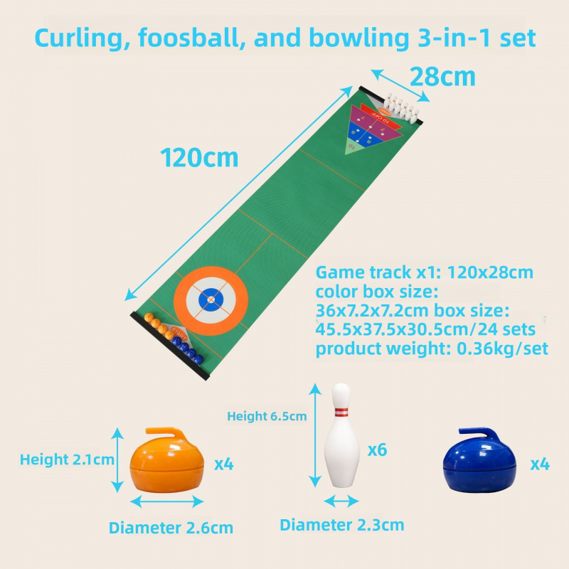 Curling Tabletop Game Set, Min - огляд і ціна Party Family Games