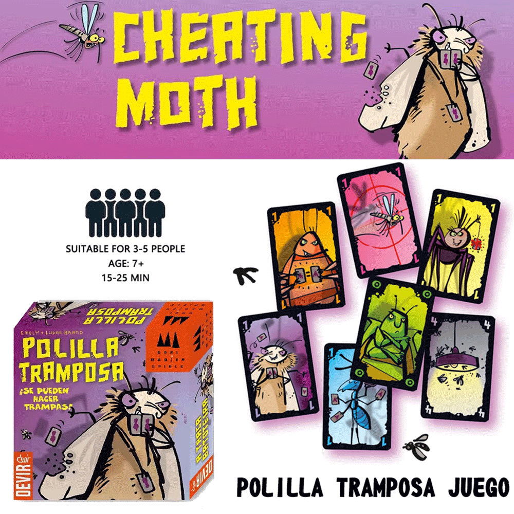 Polilla Tramposa Board Games T - огляд і ціна Party Games Juegos De Mesa