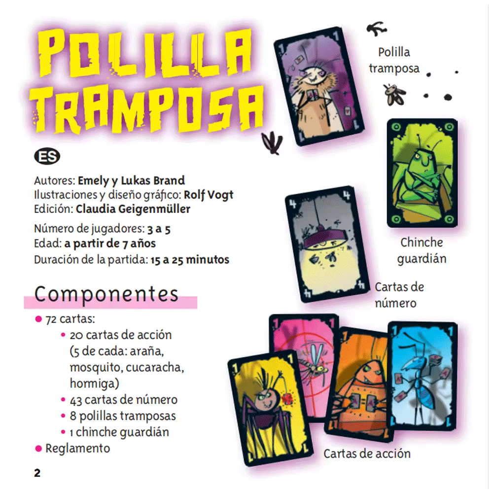 Polilla Tramposa Board Games T - огляд і ціна Party Games Juegos De Mesa