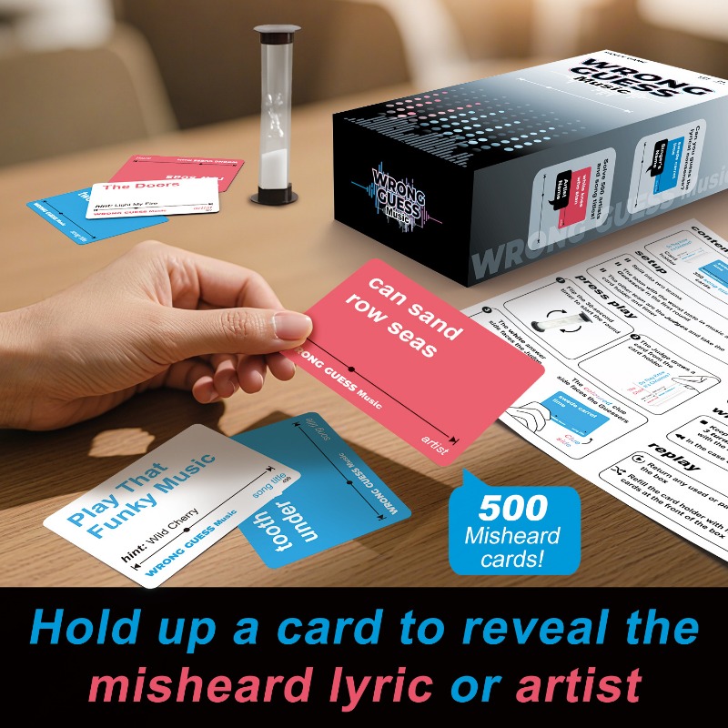 500 Funny Music Lyrics Cards P - огляд і ціна Party Games Quotes